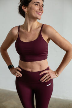 Thin strap bra