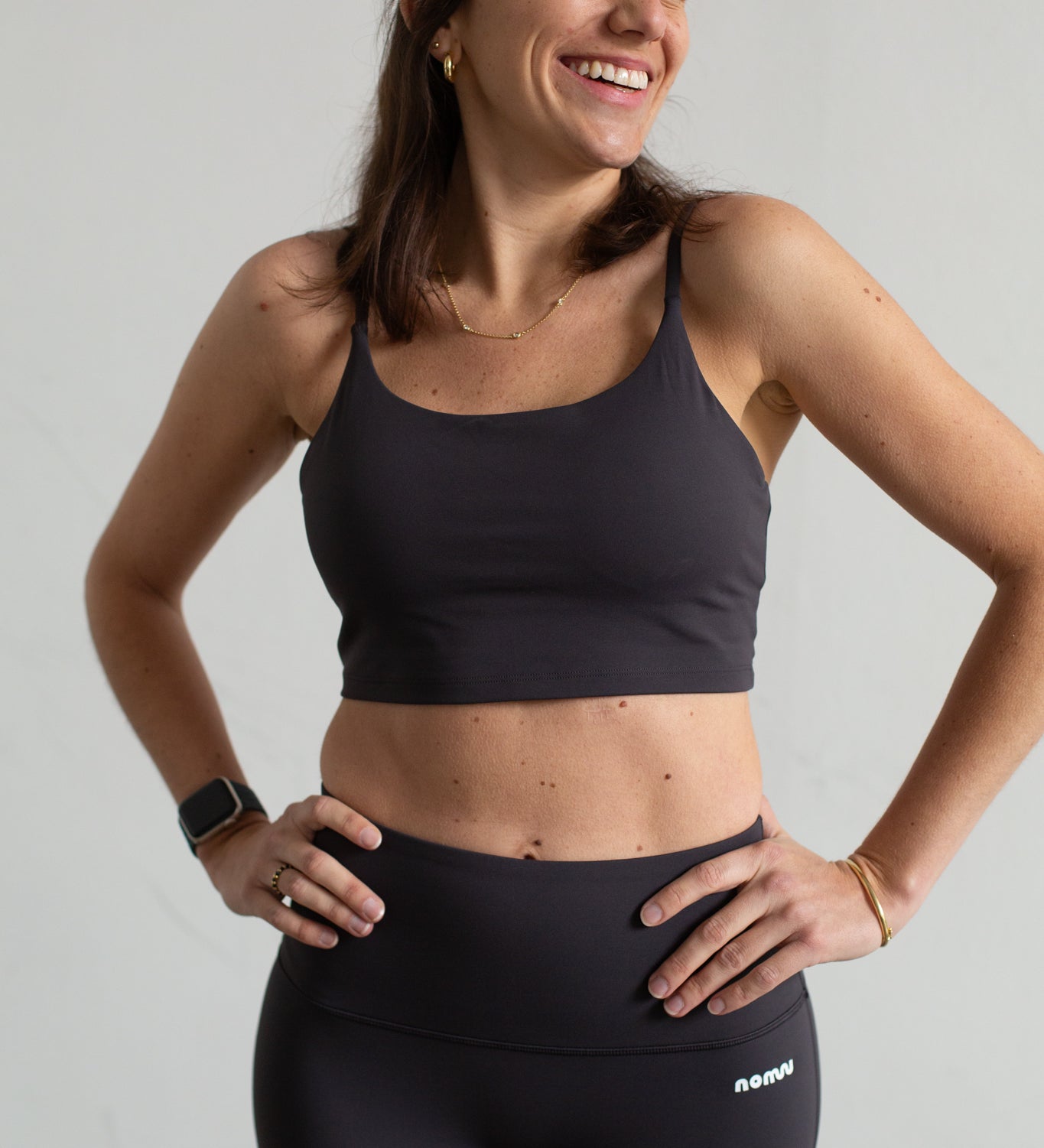 Thin strap bra